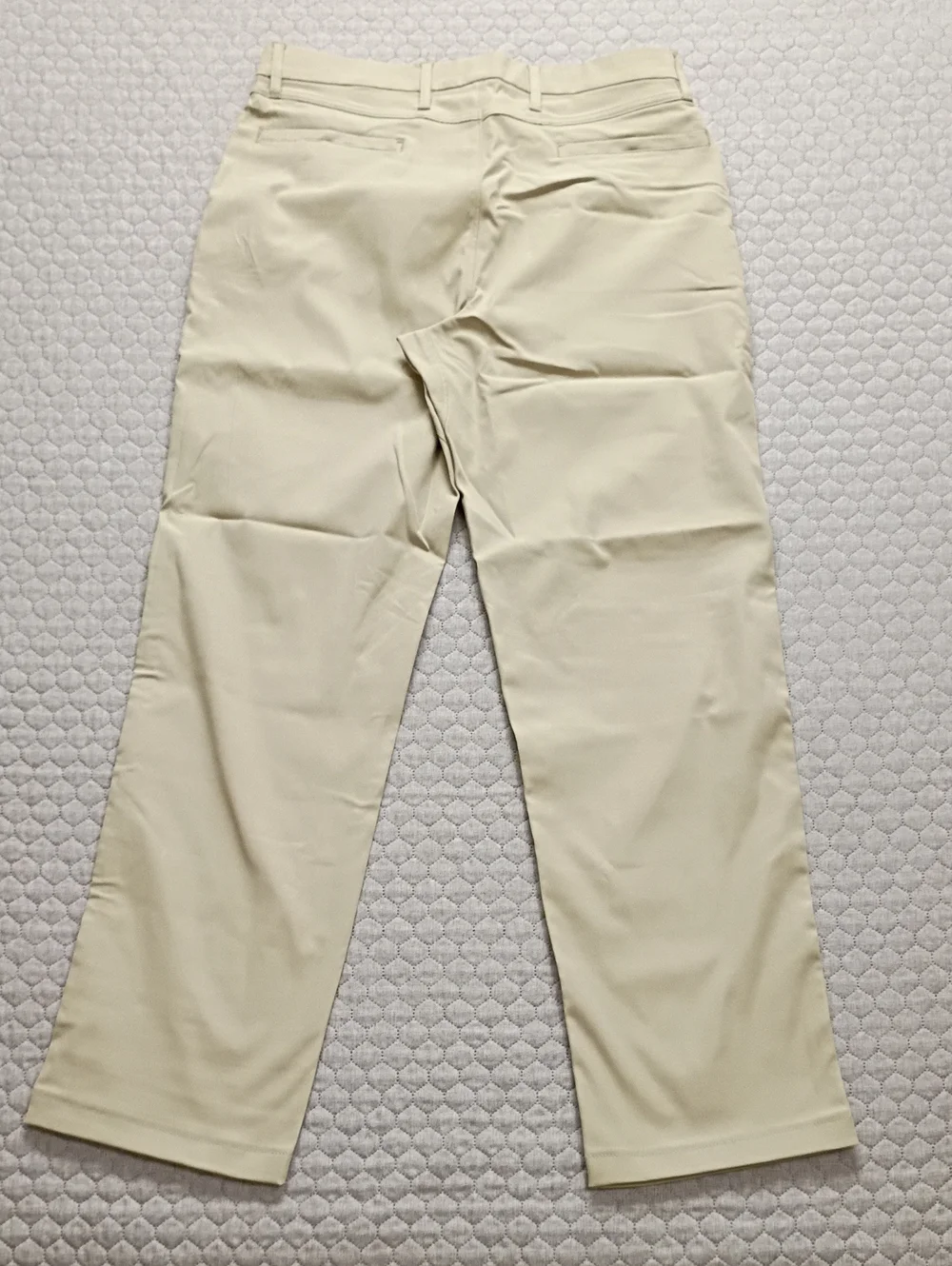Land's End Chino Pant 33x31 Khaki Performance Fabric Traditional Fit NEW
